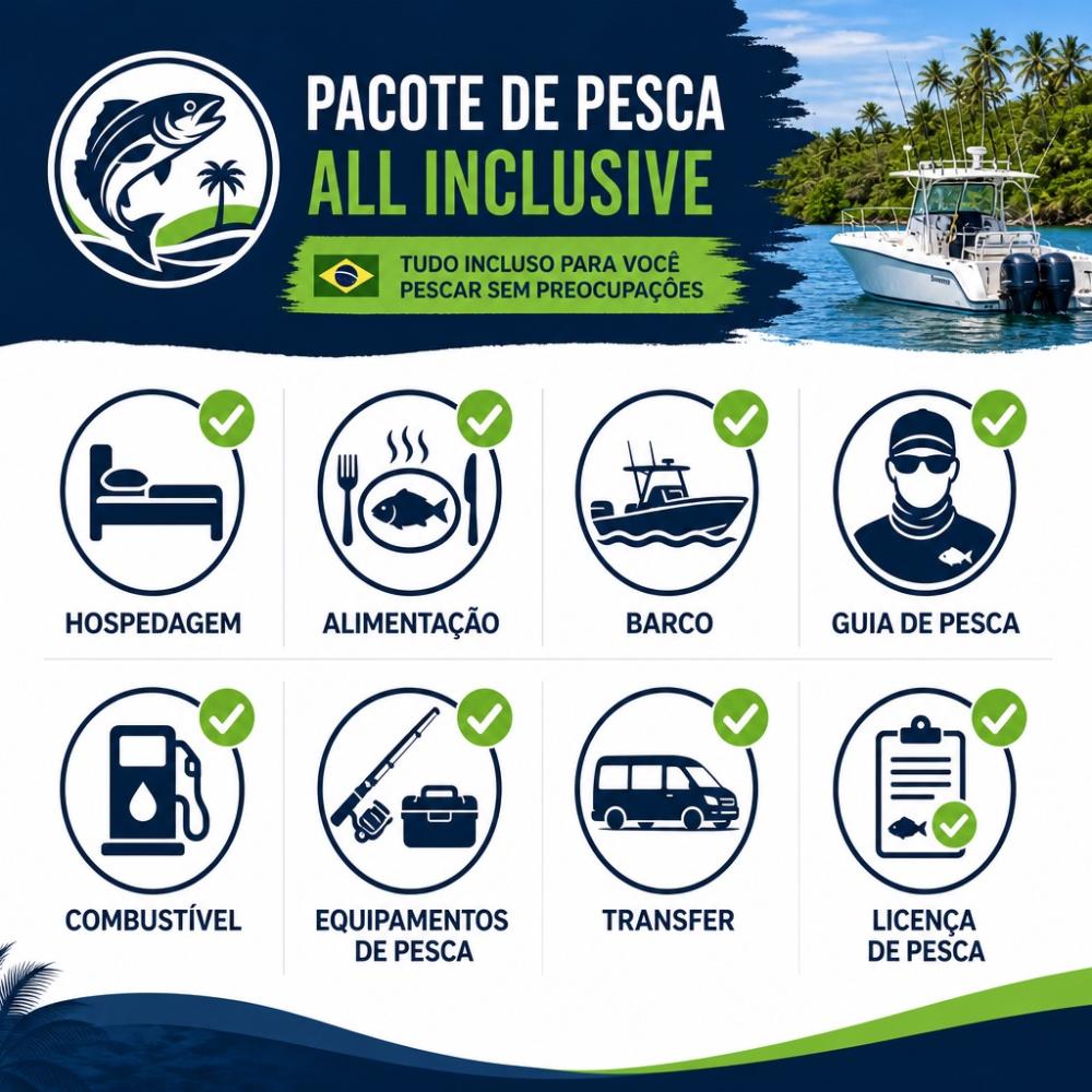 Pesca Esportiva All Inclusive: O Que Esperar